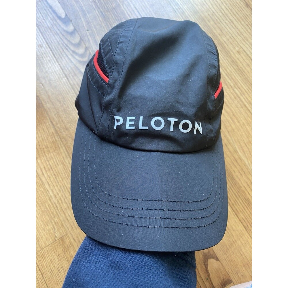 Peloton Hat Black Nylon Running Cap Adjustable Gorpcore Sportswear Activewear